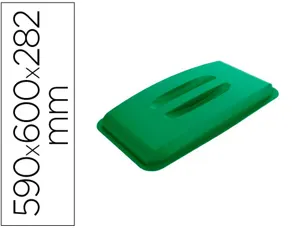 Couvercle rubbermaid conteneur collecteur durabin coloris vert 590x600x282mm — Non classé