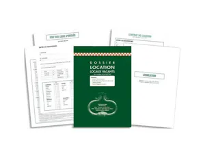 Kit exacompta location locaux meublés dossier 2 feuillets contrat location 2 liasses de 3 exemplaires état des lieux — Non…