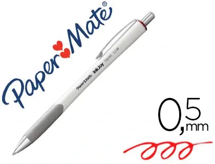 Stylo-bille paper mate inkjoy 700 rétractable écriture moyenne 0.5mm ultra douce design sophistiqué clip métal rouge — Non…