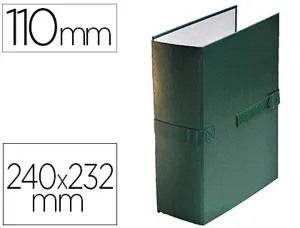 Chemise balacron oxford 24x32cm extension 110mm rabat fermeture velcro coloris vert — Non classé