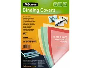 Couverture fellowes pvc transparent grammage économique 15/100e format a4 paquet 100 unités — Non classé