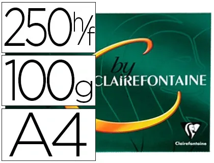 Papier vergé clairefontaine jet d'encre et laser a4 100g/m2 filigrané haute gamme unicolore ivoire paquet 250 feuilles —…