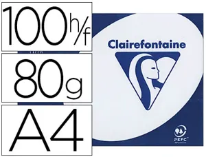 Papier clairefontaine clairalfa extra blanc a4 80g/m2 blancheur 170 opacité 93 rigidité 135 100 feuilles — Non classé
