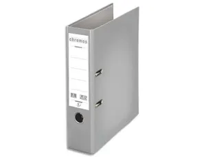 Classeur levier esselte chromos plus a4 polypropylène griffes blocage dos 80mm grand porte-étiquette coloris gris — Non…