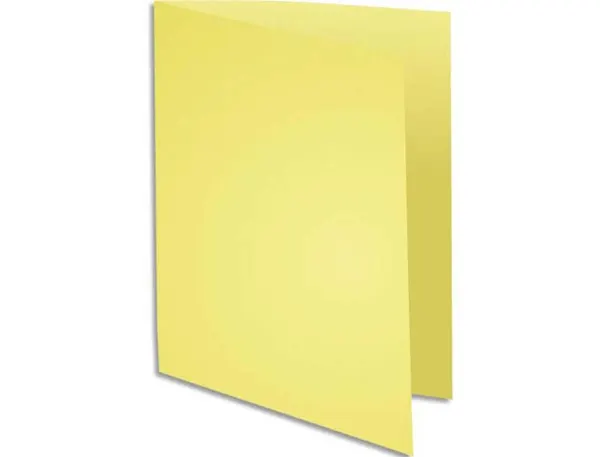 Chemise exacompta super carte 240x320mm 210g coloris jaune pack 100 unités — Non classé