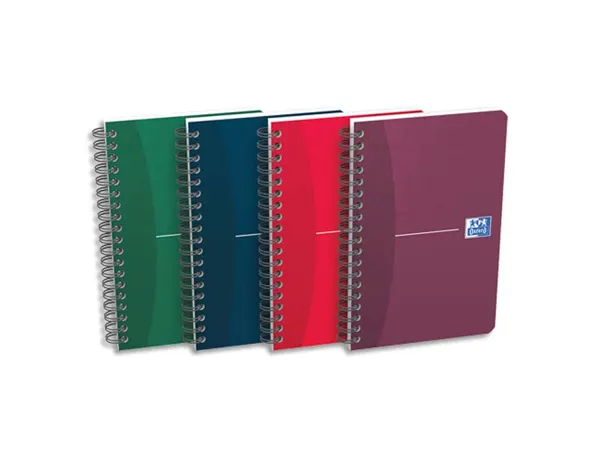 Carnet oxford essentials reliure intégrale couverture pelliculée 11x17cm 180 pages 5x5mm coloris assortis — Non classé