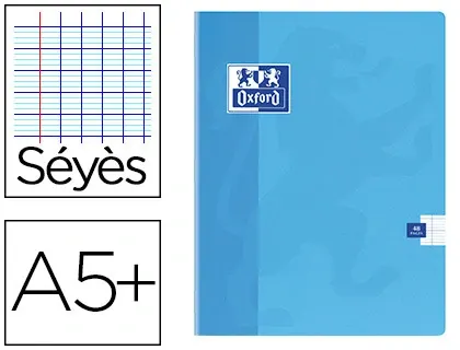 Cahier piqué oxford couverture pelliculée lavable a5+ 17x22cm 48 pages 90g séyès — Non classé