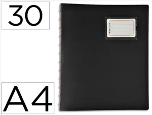Protège-documents exacompta exactive polypropylène 30 pochettes 60 vues coloris noir — Non classé