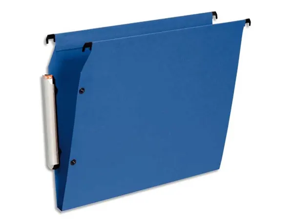 Dossier suspendu esselte lmg armoire polypropylene opaque fond 15 bouton-pression coloris bleu paquet 10 — Non classé