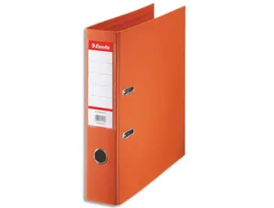 Classeur levier esselte standard a4 polypropylene dos 75mm coloris orange — Non classé