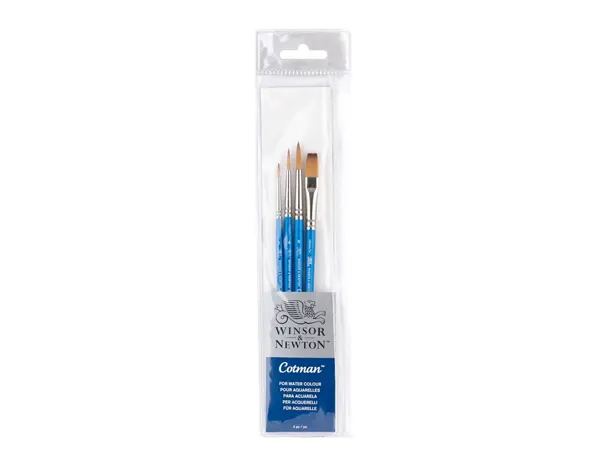 Set de pinceaux winsor & newton cotman manche court n°1 4 unites — Non classé