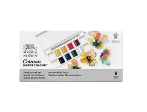 Set aquarelle winsor & newton cotman pocket 8 hp floral — Non classé