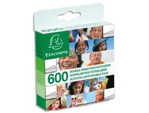 Pastilles autocollantes double face exacompta boîte 600 — Non classé