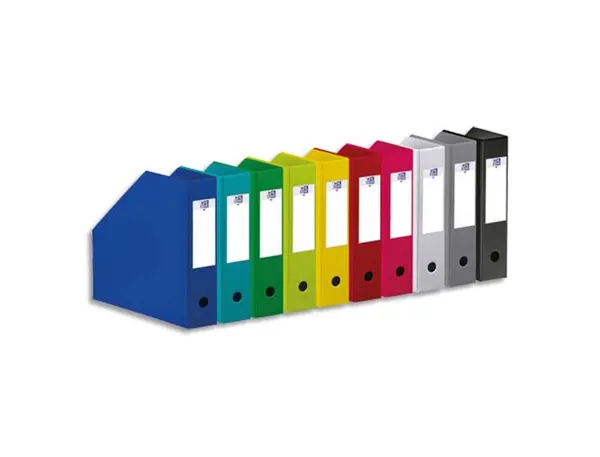 Porte-revues oxford pvc soudé dos 10 cm coloris assortis — Non classé