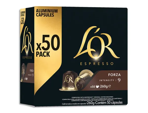 Dosettes cafe l or espresso forza boite 50 unites — Non classé