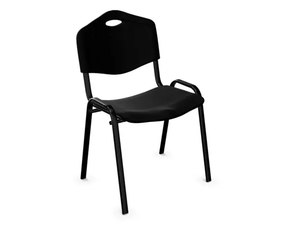 Chaise collectivité iso plast assise et dossier polypropylène noir structure métal époxy — Non classé