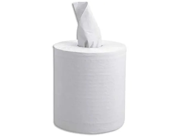 Bobines essuyage maxi blanches prédécoupées 2 plis 450 feuilles format 35 x 19,5 cm lot 6 — Non classé