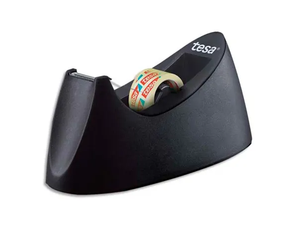 Dévidoir tesa curve lesté + ruban tesafilm 19 mm x 10 m noir — Non classé