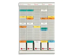 Planning hebdomadaire nobo weekly planner 5 bandes de 24 fiches indice 2 — Non classé