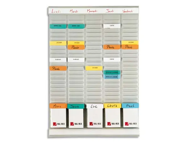 Planning hebdomadaire nobo weekly planner 5 bandes de 24 fiches indice 2 — Non classé