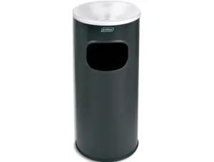 Borne cendrier probbax ronde eco noir 30 l — Non classé