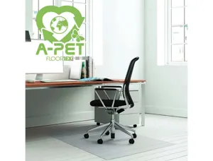 Tapis protège-sol apet écologique cleartex pour sol dur 120 x 90 cm 100 % recyclable — Non classé