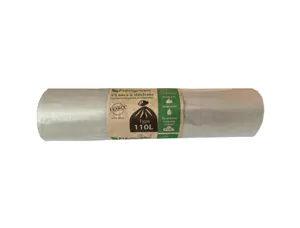 Sacs poubelles 2 n uds 130 l transparents matiere vegetale 80 x 112 cm 40 microns boite de 200 — Non classé