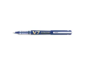 Roller pilot v7 rechargeable écriture moyenne 0.5mm niveau encre liquide visible écologique régulateur débit bleu — Non…