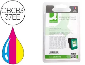 Cartouche d'encre compatible q-connect hp cb337ee 180 p cyan/magenta/jaune pack 3 couleur — Non classé
