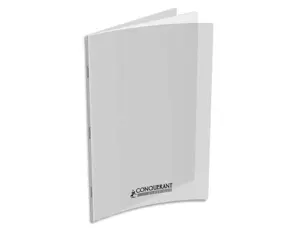 Cahier piqué conquérant classique couverture polypropylène rigide transparente a4+ 24x32cm 96 pages 90g uni incolore — Non…