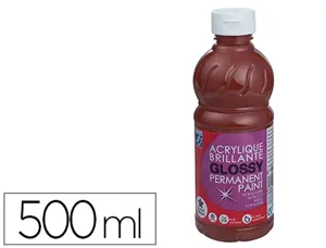 Peinture Acrylique Lefranc Bourgeois Glossy Fluide Brillante Indélébile Multi-Supports Terre Sienne Brûlée Flacon 500 ml —…