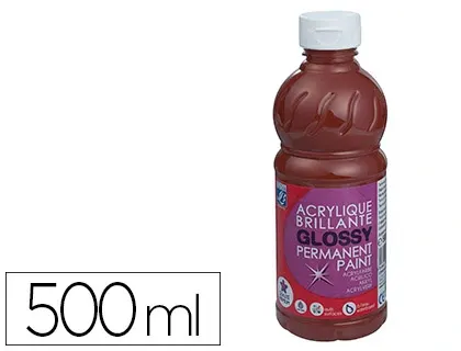 Peinture Acrylique Lefranc Bourgeois Glossy Fluide Brillante Indélébile Multi-Supports Terre Sienne Brûlée Flacon 500 ml —…