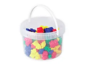 Jeu ourson à trier seau rangement contient 96 oursons 3 tailles 3 poids 4 coloris — Non classé