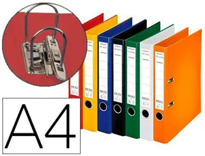 Classeur levier esselte chromos plus a4 pp griffes blocage dos 50mm grand porte-étiquette coloris classiques assortis — Non…
