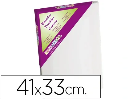 Toile sur chassis liderpapel 6f agraffe au dos 100% coton  1,8x3,8 cm bords en bois      41x33 cm — Non classé