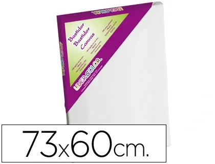 Toile sur chassis liderpapel 20f agraffe au dos 100% coton 1,8x3,8 cm bords en bois      73x60 cm — Non classé