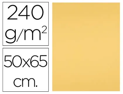 Papier cartonne liderpapel 50x65cm 240gr coloris or — Non classé
