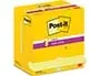 Lot de 12 blocs de 90 feuilles Z-Notes Super Sticky post-it, 76 x 127 mm, couleur : jaune — Fournitures — vue 2