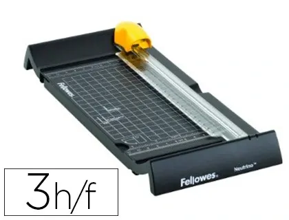 Rogneuse fellowes mini neutron a5 capacité 5f safecut réglette téléscopique a4 paysage longueur coupe 240mm — Non classé