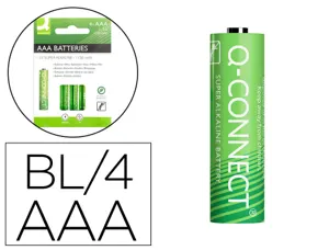 Pile q-connect economique capacité 1.5v i.c.e. lr03 taille aaa blister 4 unités — Non classé