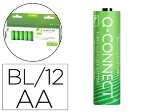 Pile q-connect économique capacité 1.5v i.c.e lr06 taille aa blister 12 unités — Non classé
