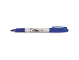Marqueur sharpie permanent pointe ogive fine 0.9mm sèche rapidement coloris bleu — Non classé