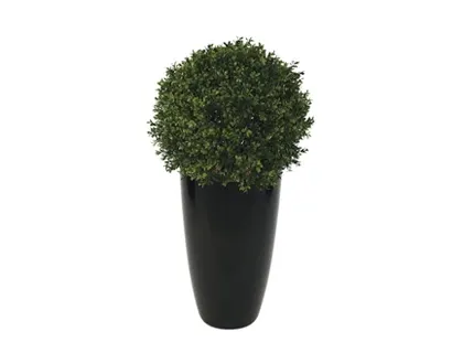 Plante buis boule maxifleur deluxe plastique qualité casi naturelle déco intérieur extérieur hauteur diamètre 50cm vert —…