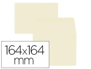 Enveloppe oxford vélin 164x164mm 120g coloris vanille étui 20 unités — Non classé