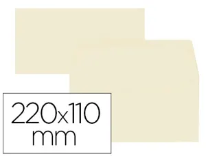 Enveloppe oxford vélin 110x220mm 120g coloris vanille étui 20 unités — Non classé