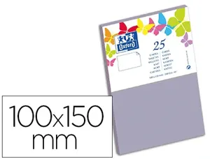 Carte oxford vélin 100x150mm 240g coloris parme étui 25 unités — Non classé