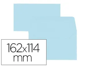 Enveloppe oxford c6 114x162mm 120g gommée coloris bleu ciel étui 20 unités — Non classé