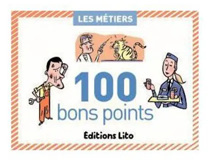 Bon point éditions lito les métiers texte pédagogique au verso 61x82mm boîte 100 unités — Non classé