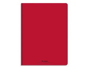 Cahier piqué conquérant classique couverture polypropylène rigide transparente a5+ 17x22cm 48 pages 90g séyès rouge — Non…
