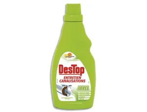 Nettoyant destop canalisations javel 4/1 sans soude caustique tous types canalisations odorstop citron flacon 750ml — Non…
